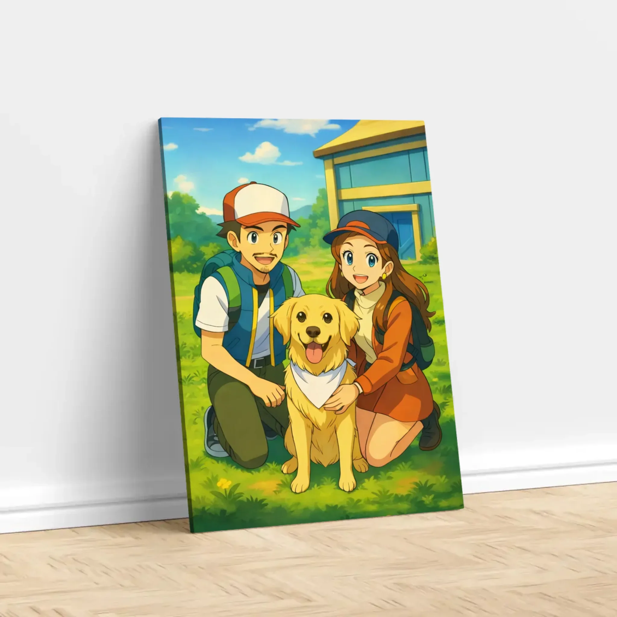 Toile personnalisée – Portrait de dresseur de monstres anime - Image 3