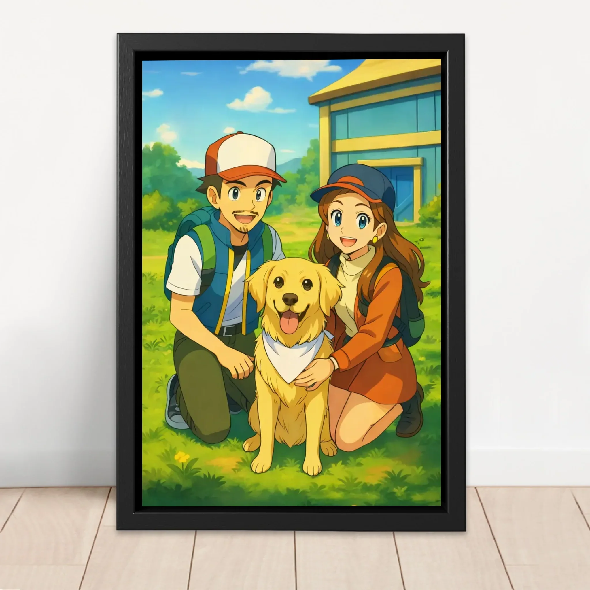Toile personnalisée – Portrait de dresseur de monstres anime - Image 4