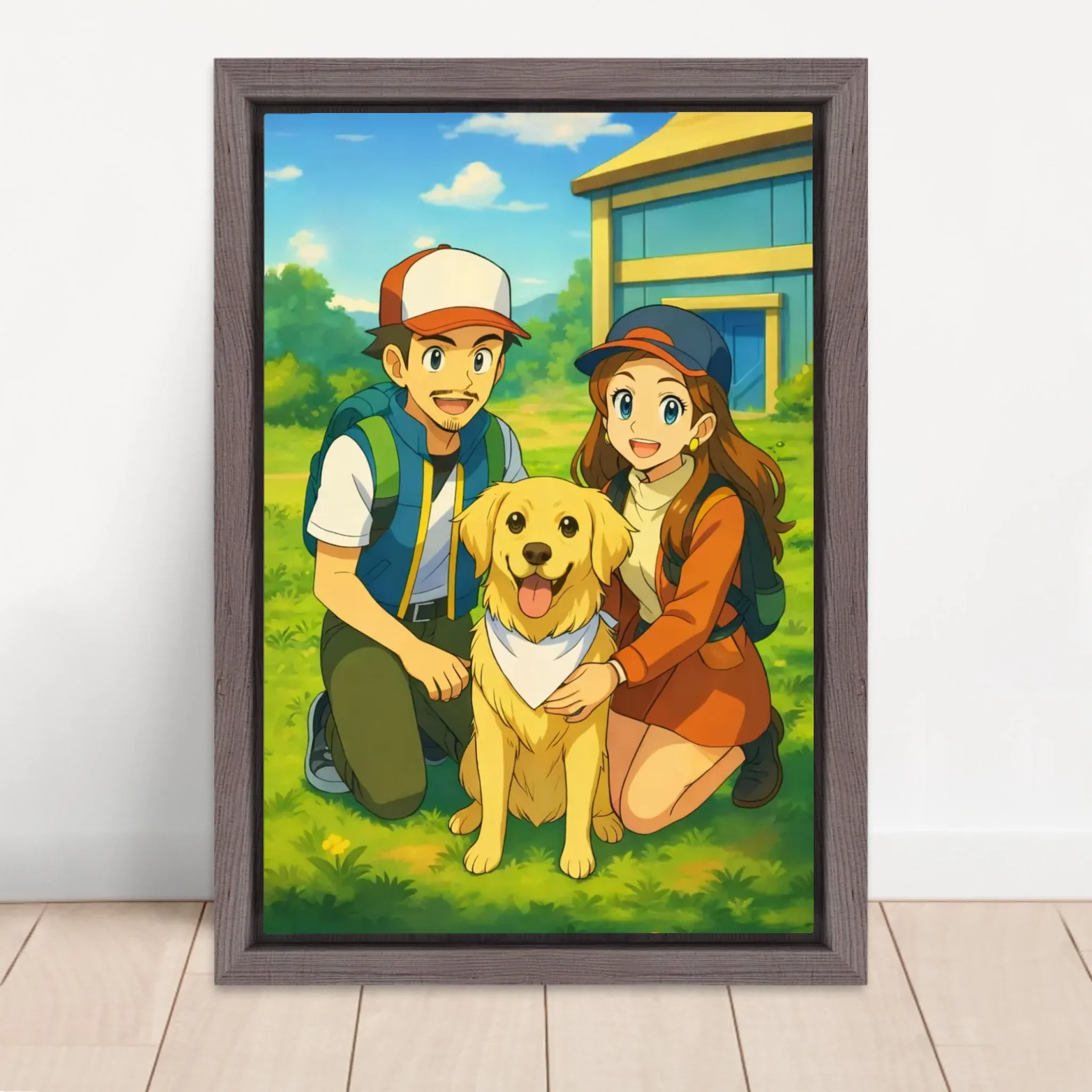 Toile personnalisée – Portrait de dresseur de monstres anime - Image 5