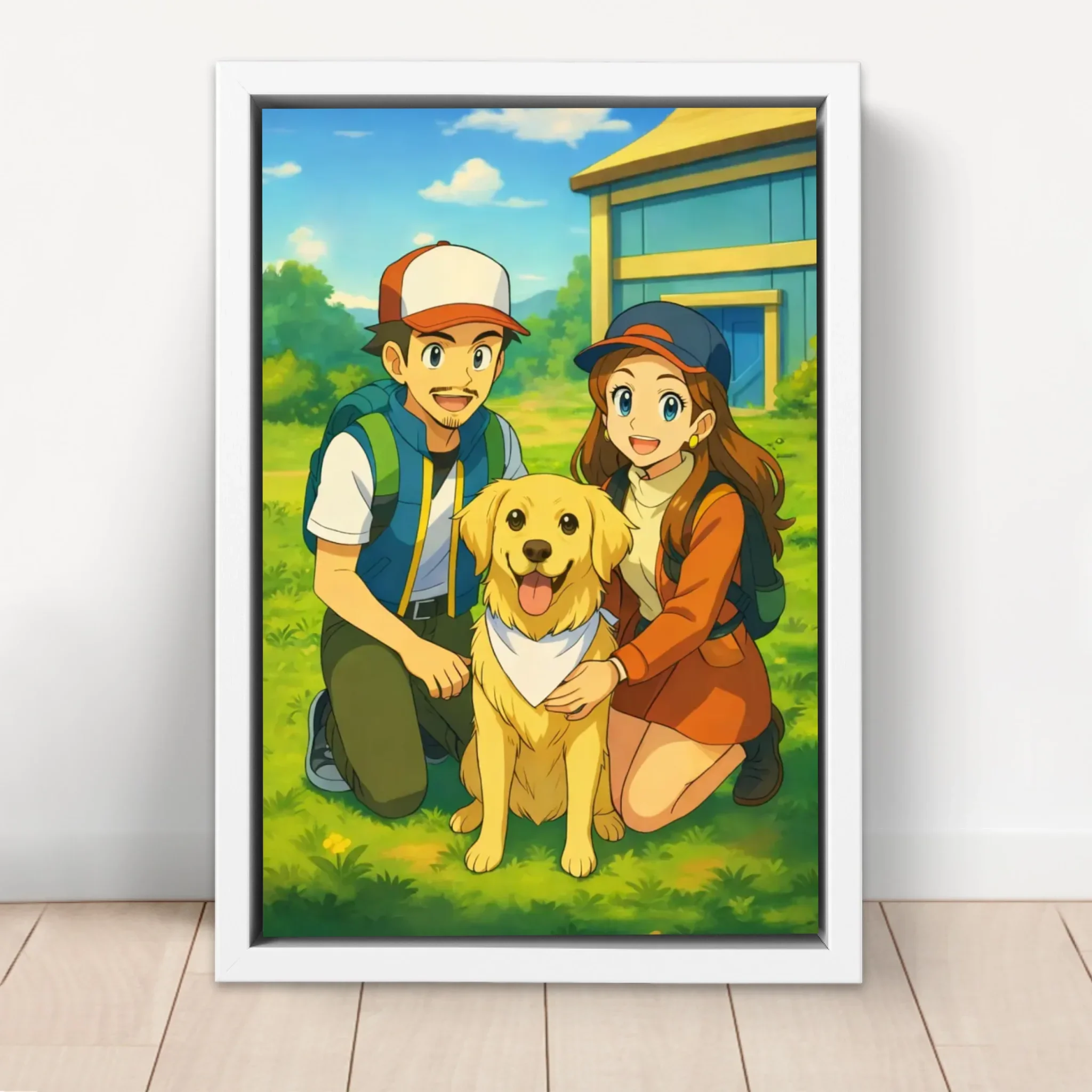 Toile personnalisée – Portrait de dresseur de monstres anime - Image 6