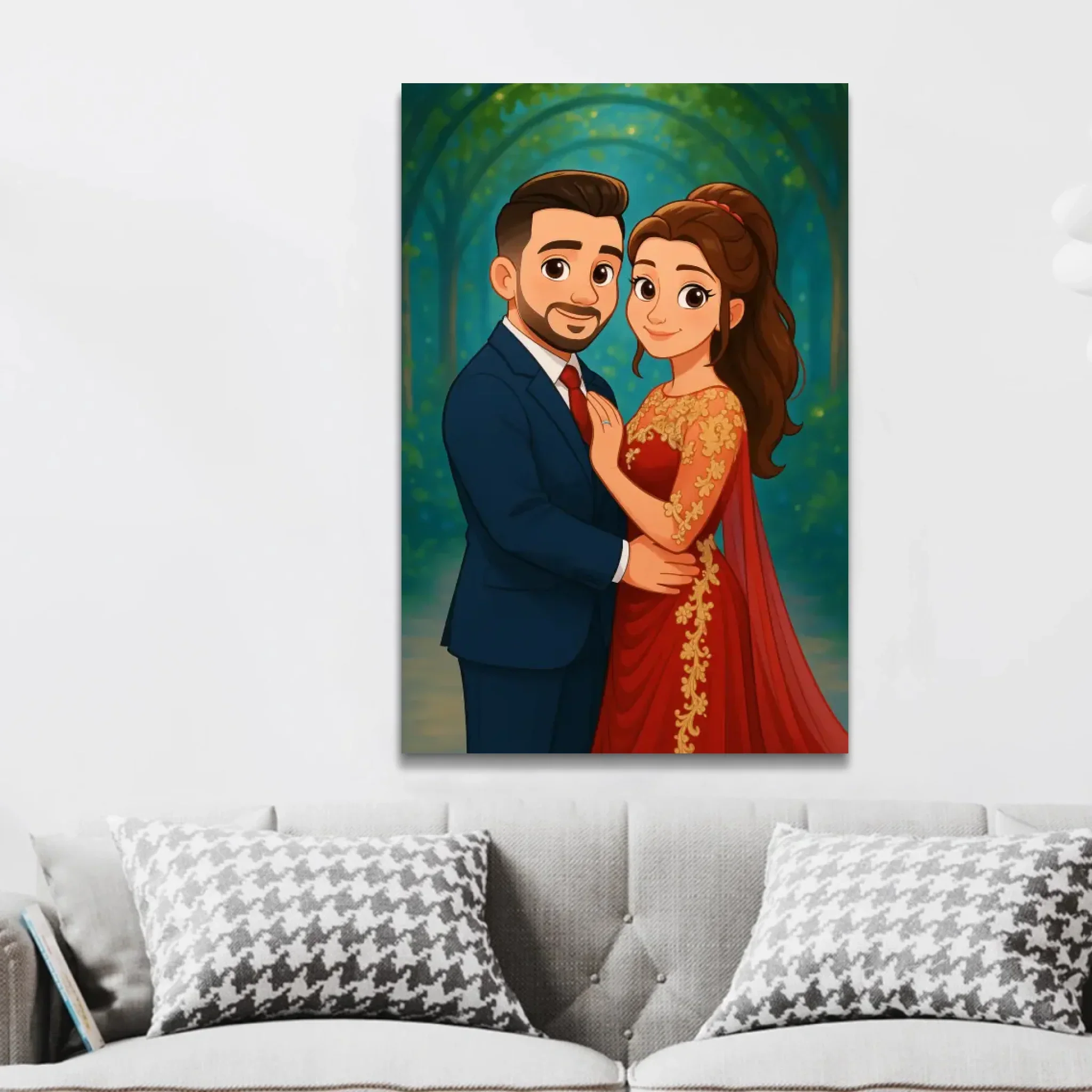 Toile personnalisée – Portrait enchanté à partir de votre photo - Image 2