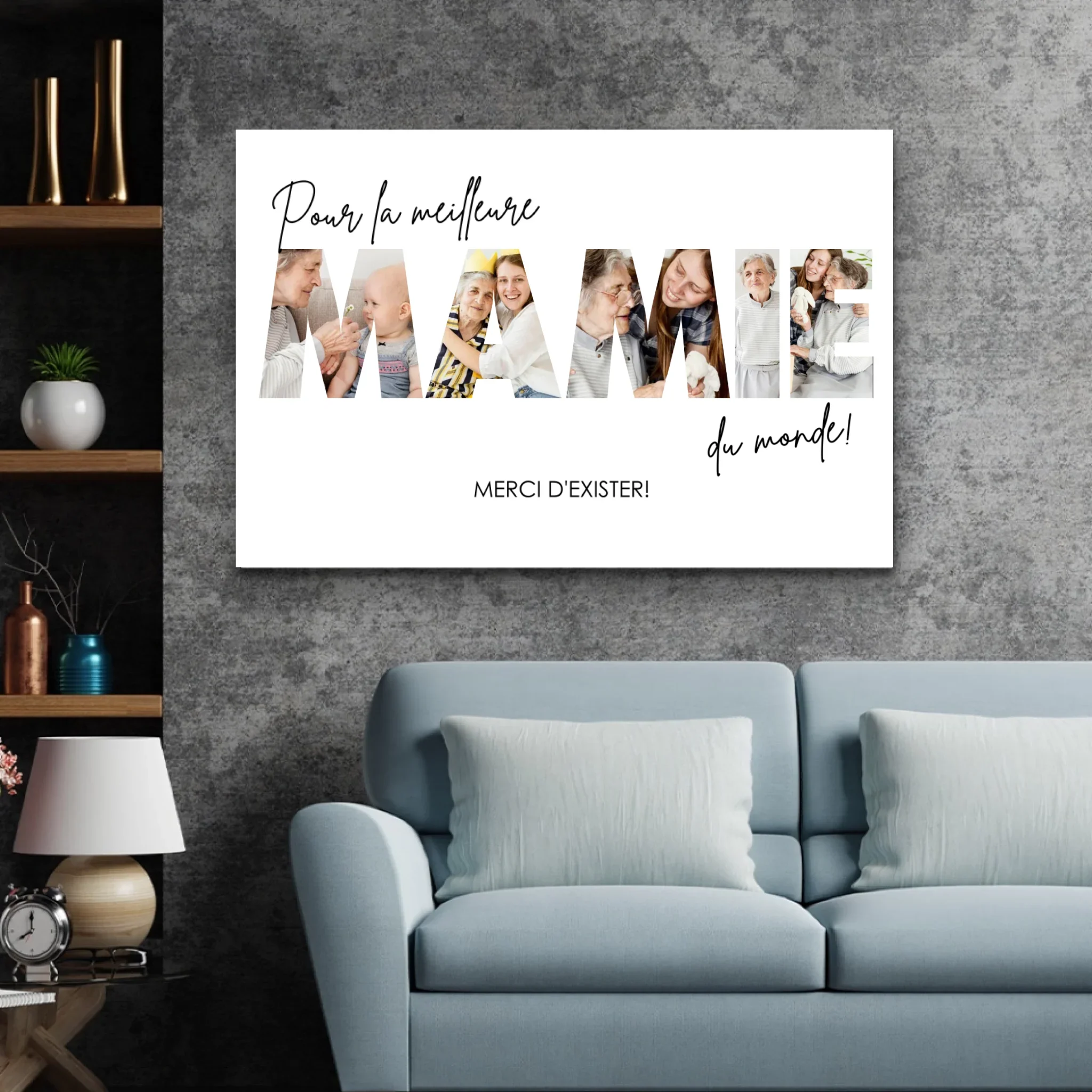 Toile personnalisée “Pour la meilleure grand-mère” - Image 3