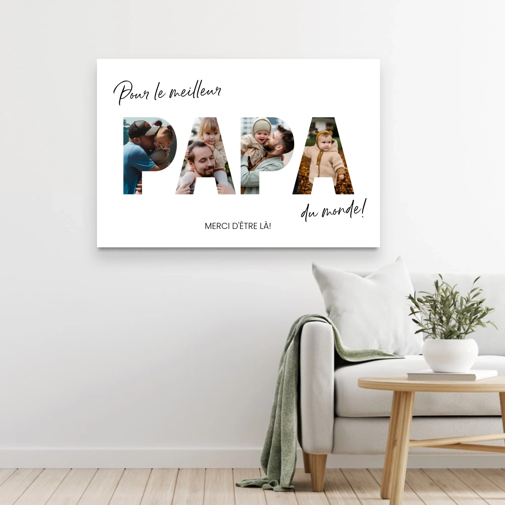 Toile personnalisée " Pour le meilleur papa du monde" - Image 5
