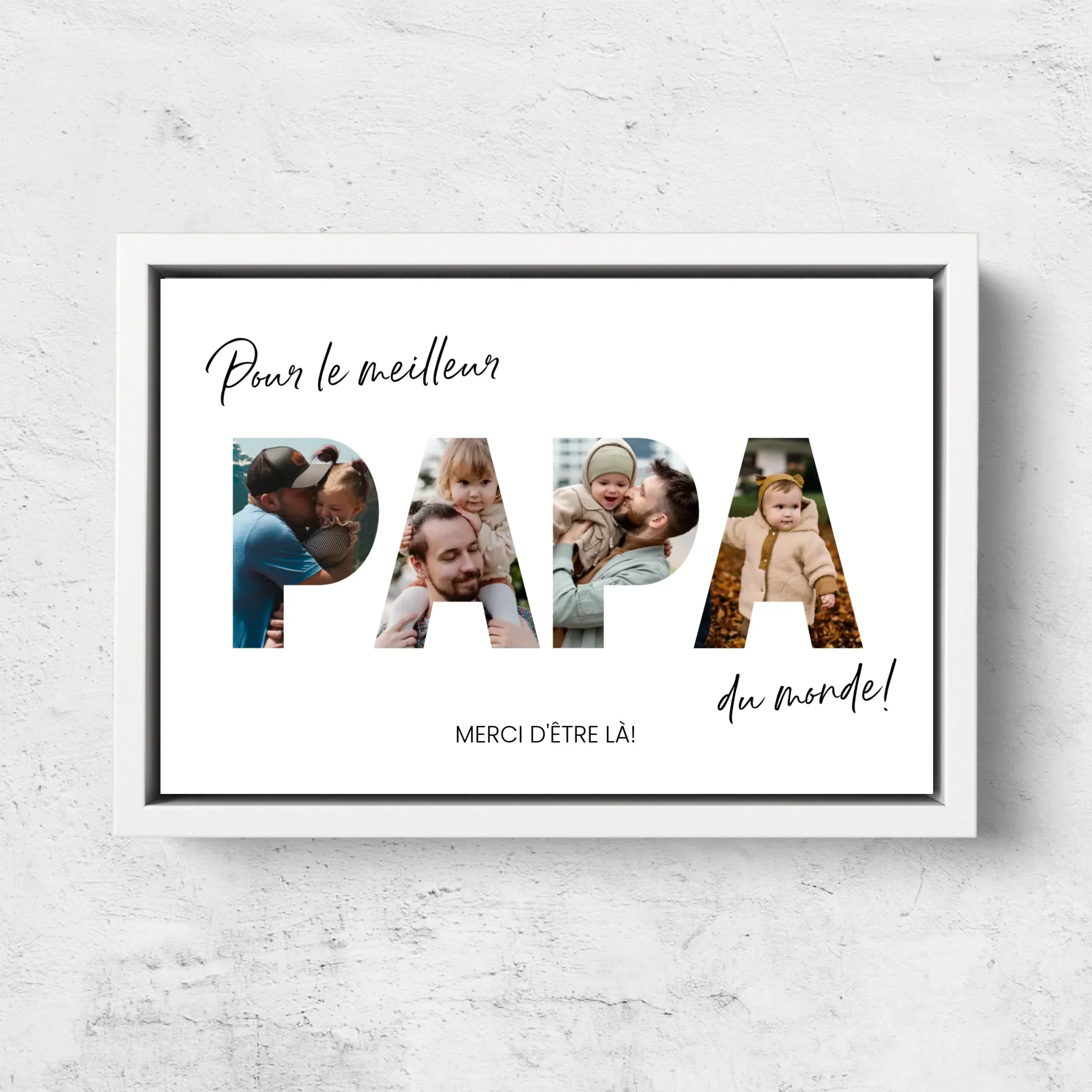 Toile personnalisée " Pour le meilleur papa du monde" - Image 8