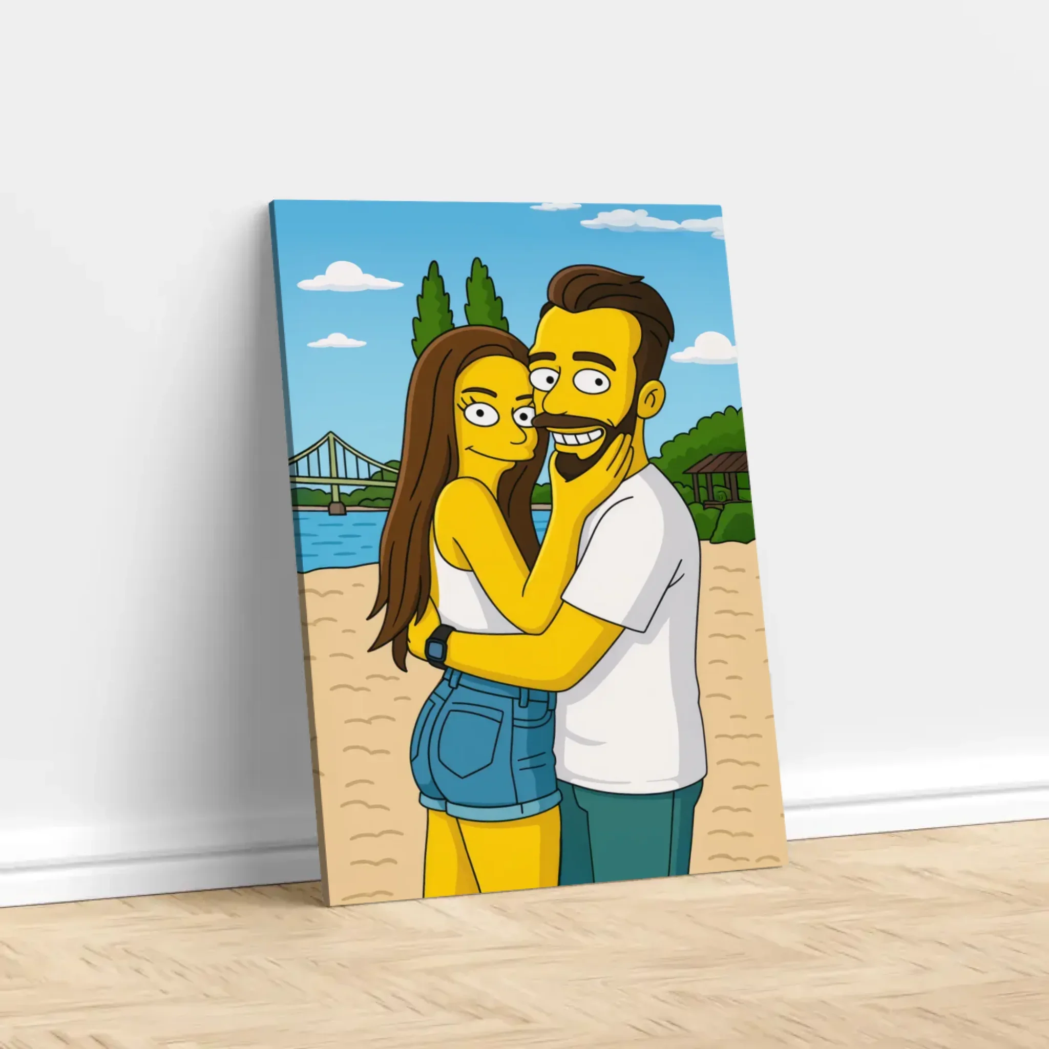 Toile personnalisée – Style cartoon jaune - Image 3