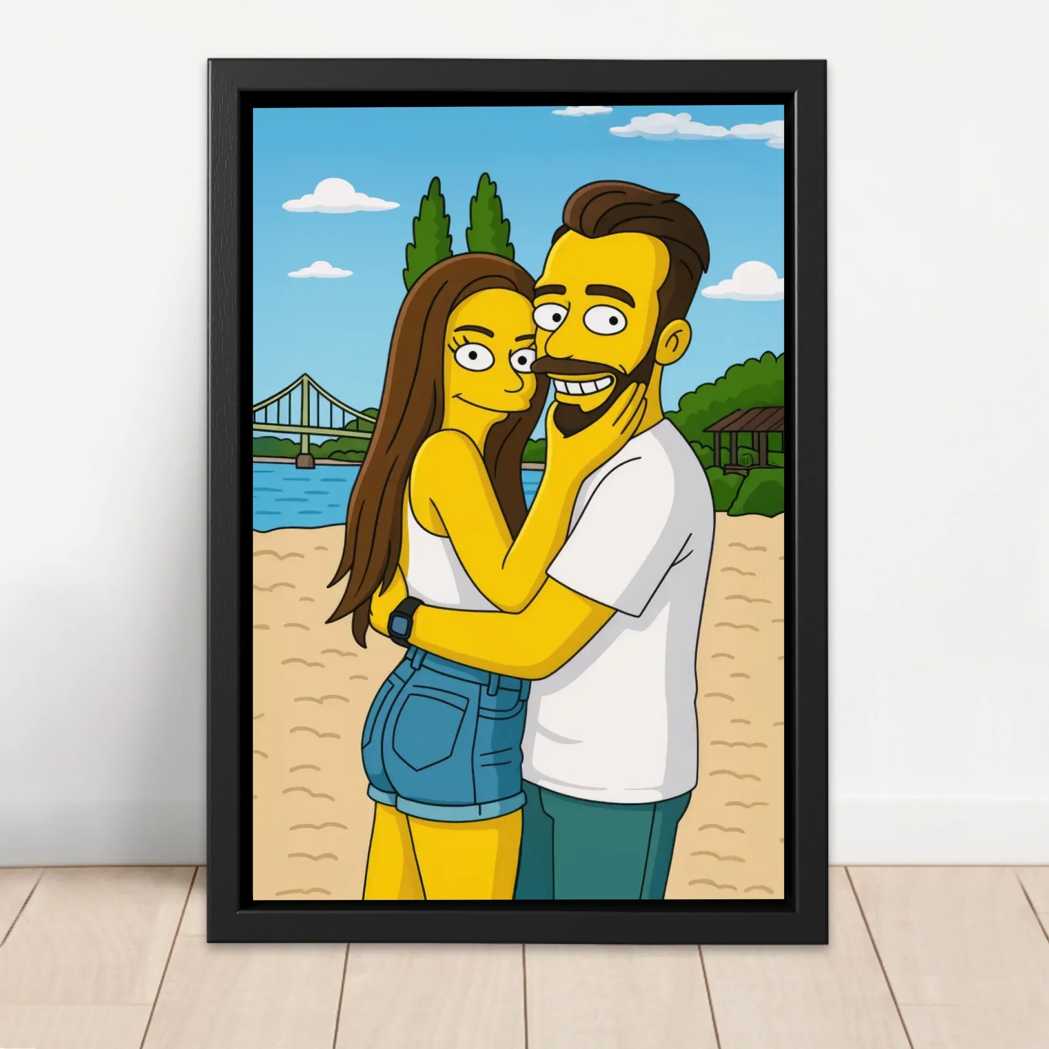 Toile personnalisée – Style cartoon jaune - Image 4
