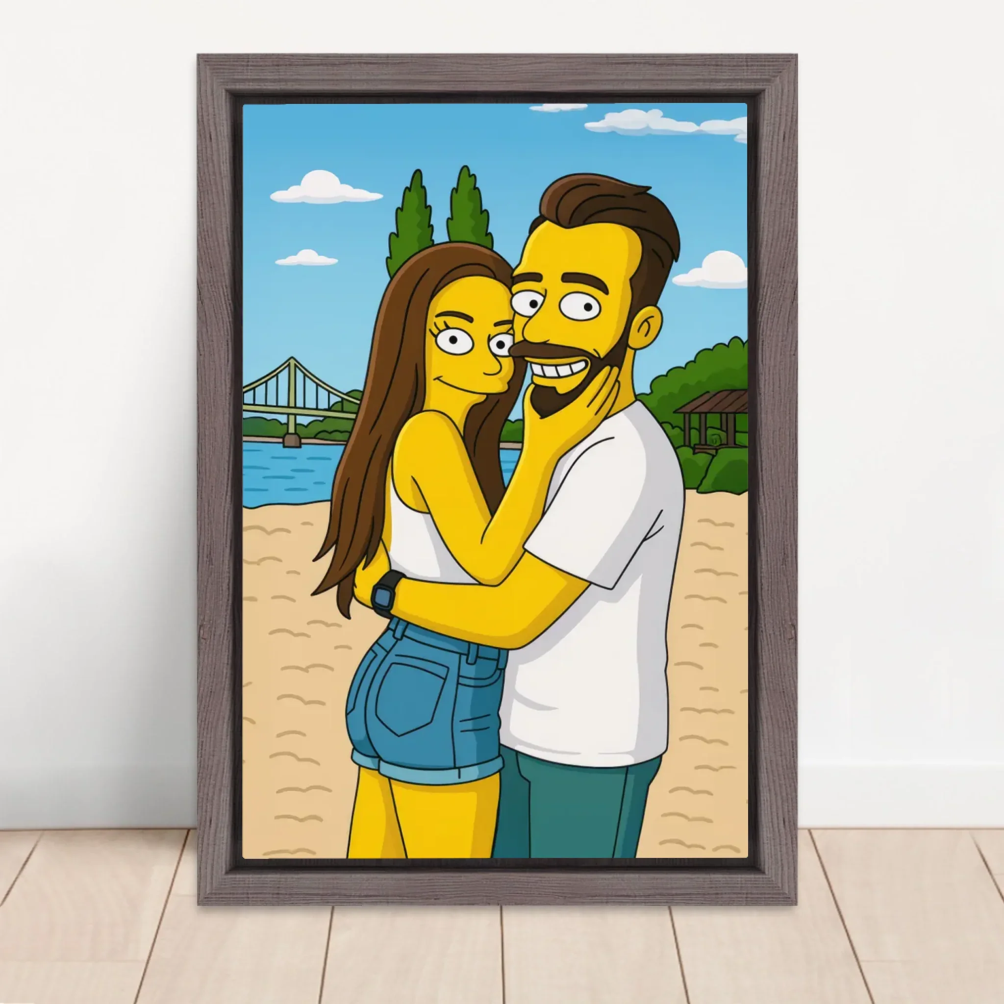 Toile personnalisée – Style cartoon jaune - Image 5