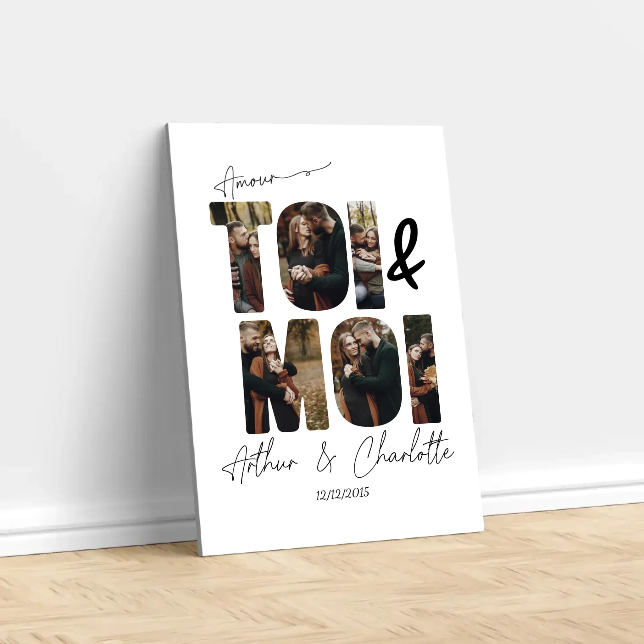 Toile personnalisée “Toi et moi” - Image 3