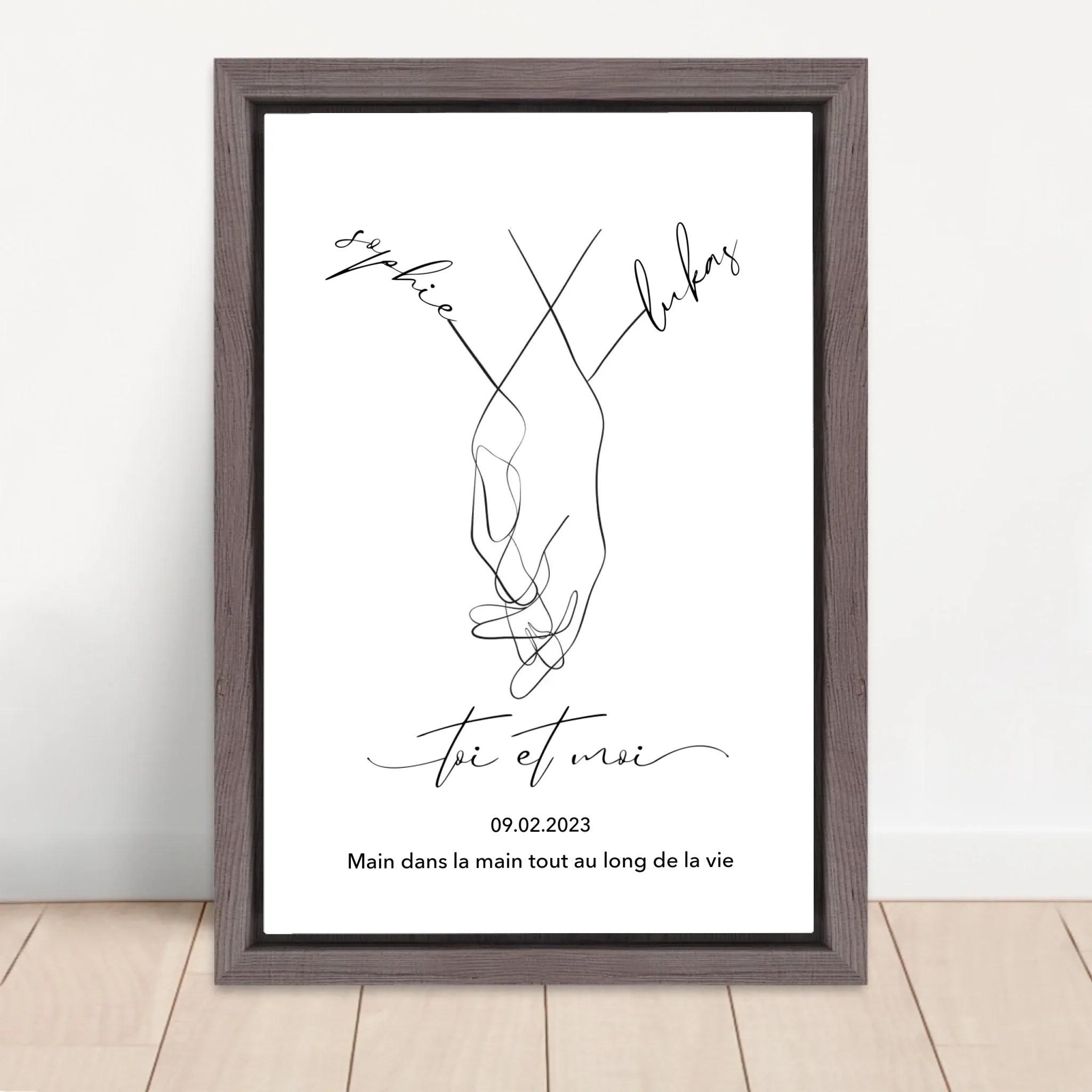 Toile personnalisée “Toi et moi” - Image 5