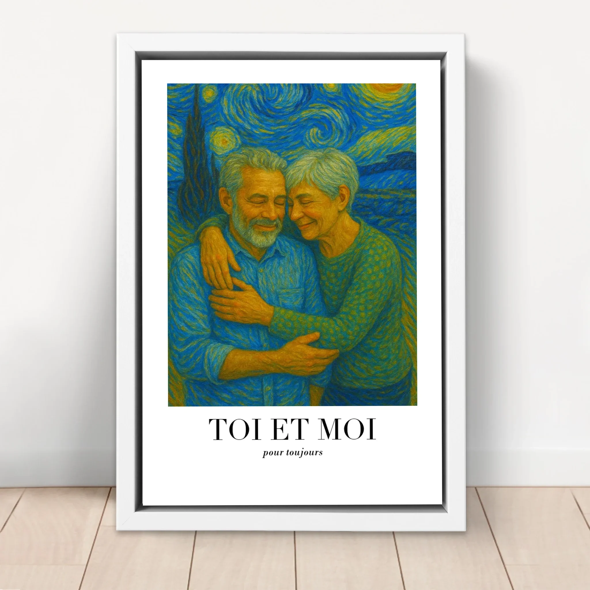 Toile personnalisée – Toi et moi en art de Van Gogh, on gère ça - Image 6
