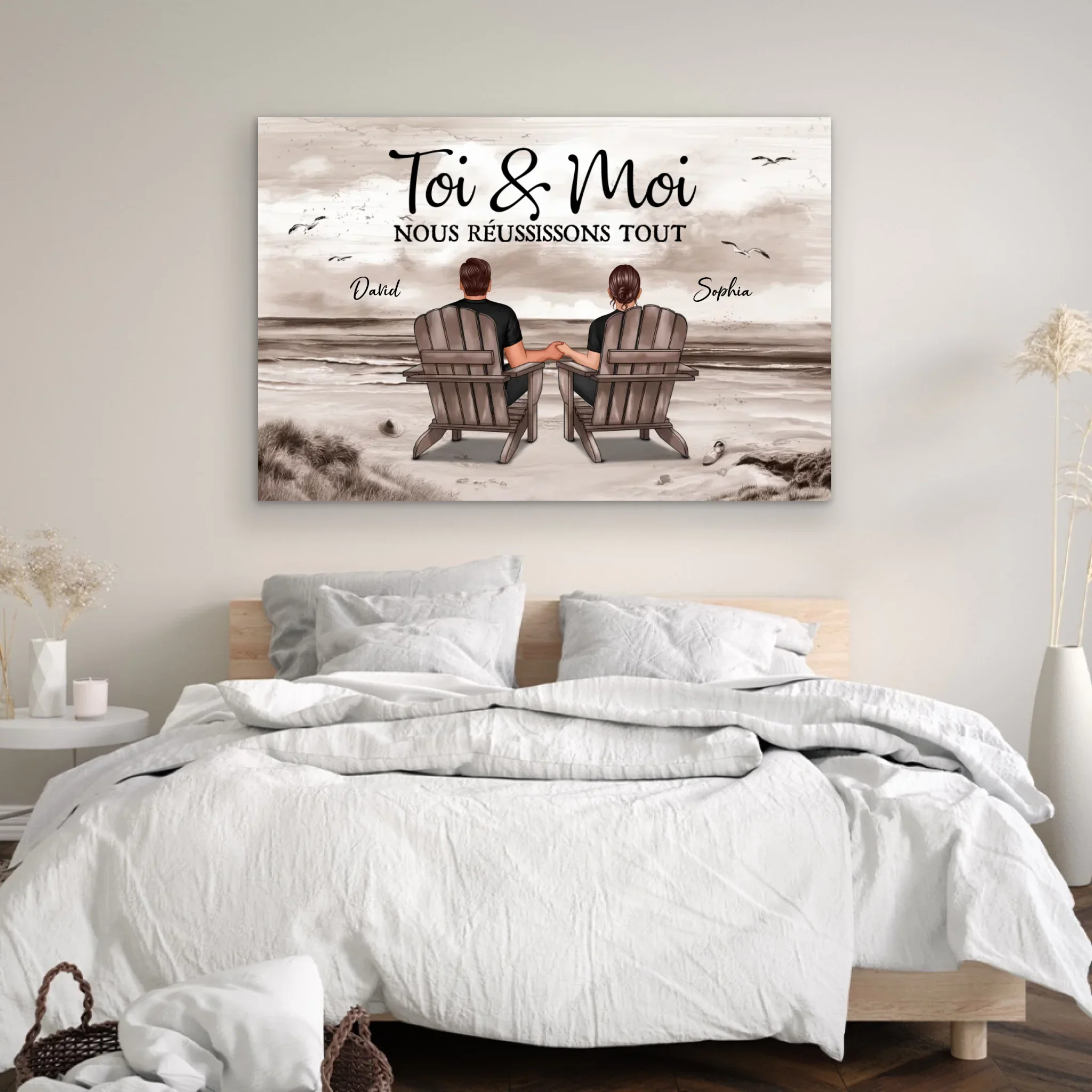 Toile personnalisée “Toi et moi, on peut tout faire” - Image 4