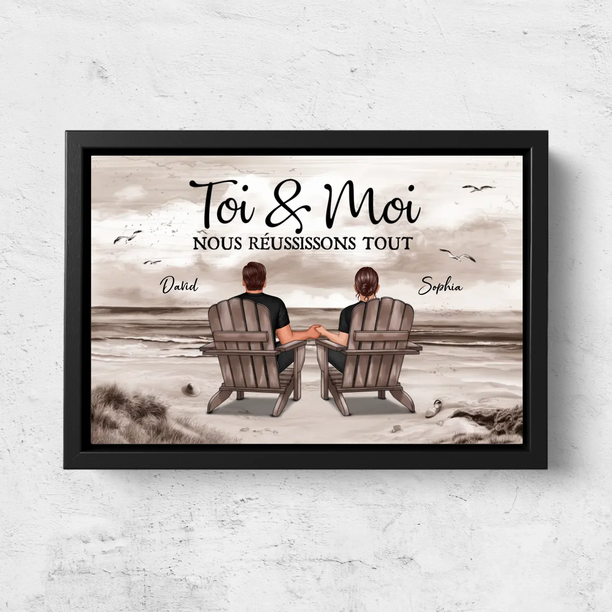 Toile personnalisée “Toi et moi, on peut tout faire” - Image 5