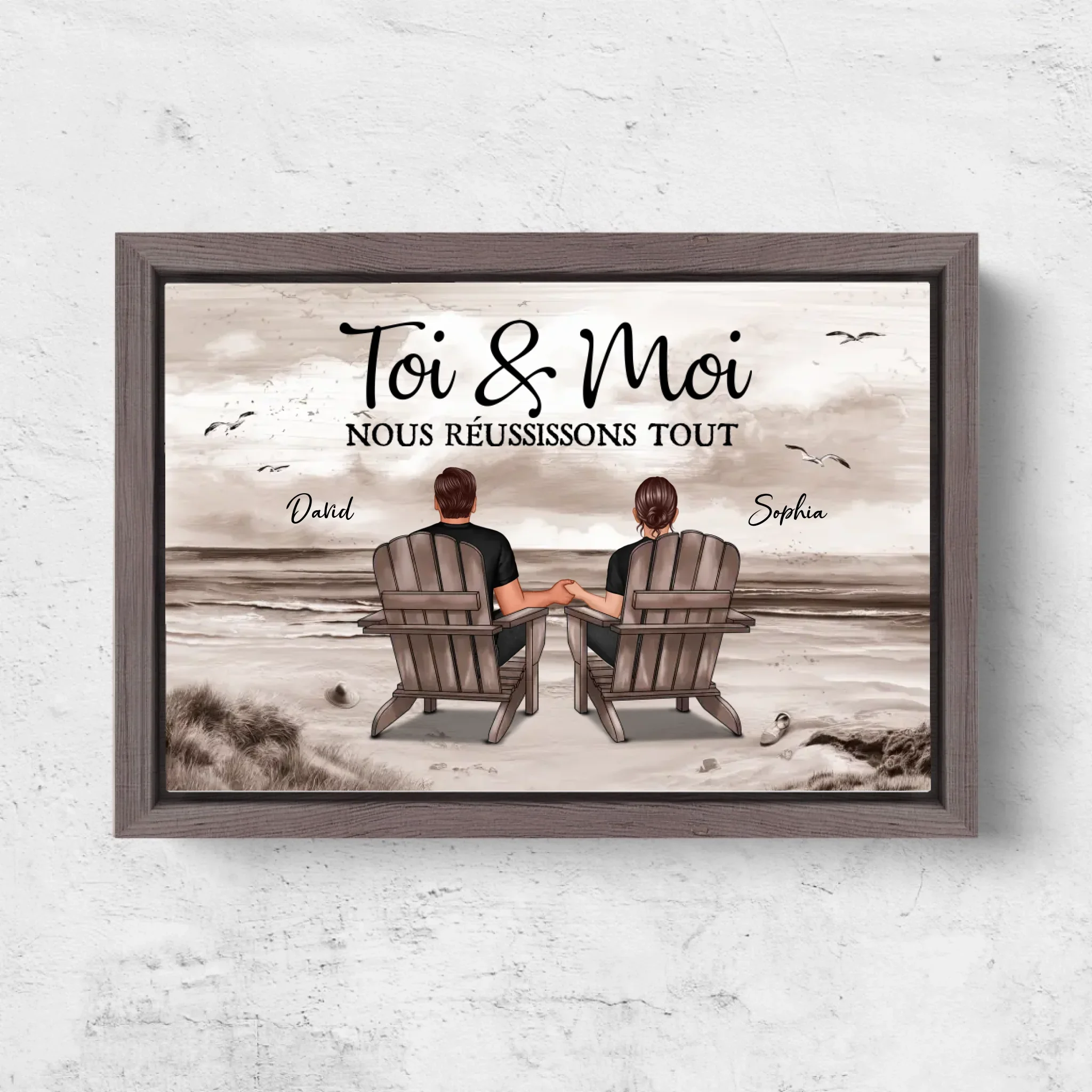 Toile personnalisée “Toi et moi, on peut tout faire” - Image 6